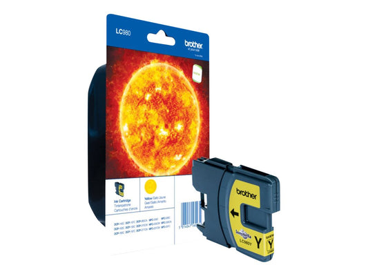 BROTHER LC-980 cartouche d encre jaune capacité standard 5.5ml 260 pages 1-pack blister sans alarme