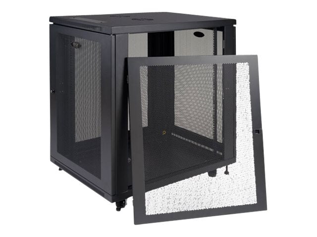 EATON TRIPPLITE 18U Rack Enclosure Server Cabinet 33 Deep w/ Doors & Sides Rack cabinet Black 18U 19