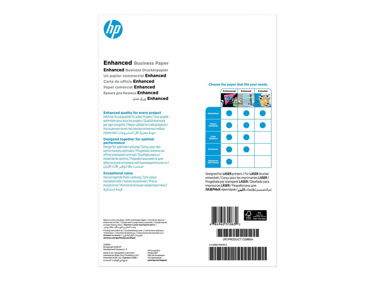 HP 150 Professional glossy paper laser CG965A 150g/m2 A4 150 sheets 1-pack