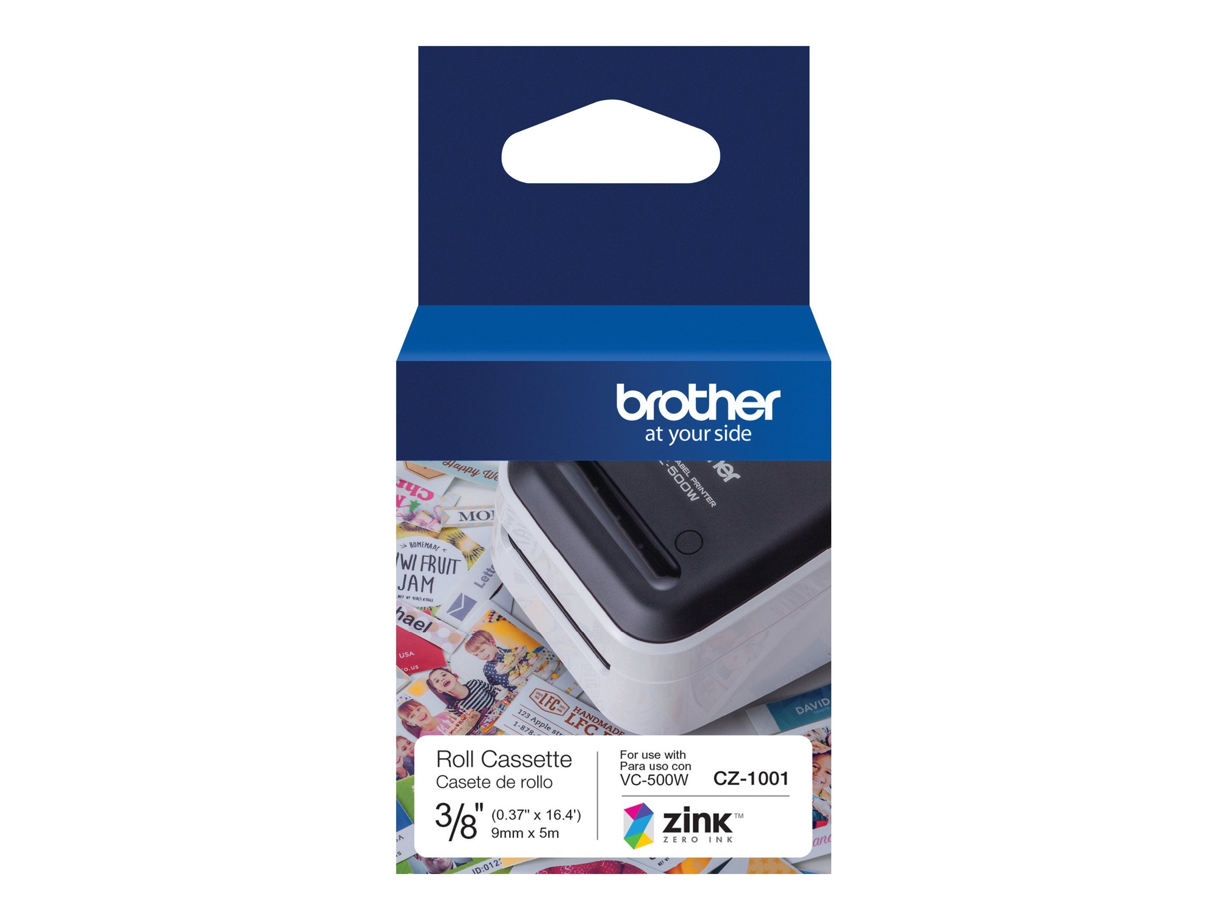BROTHER CZ-1001 Ruban 9 mm de largeur pour VC-500W