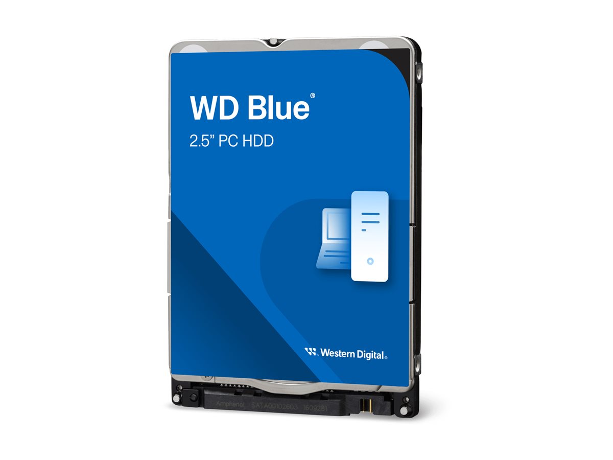 WD Blue Mobile 1TB HDD 5400rpm SATA serial ATA 6Gb/s 128MB cache 2,5inch 7mm Heigth RoHS compliant intern Bulk