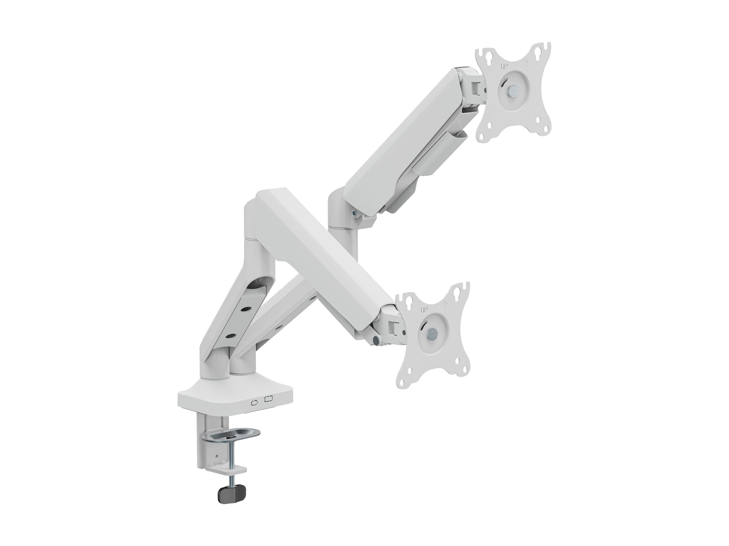 TNB ERGO - Double bras support articulé pour moniteur - blanc