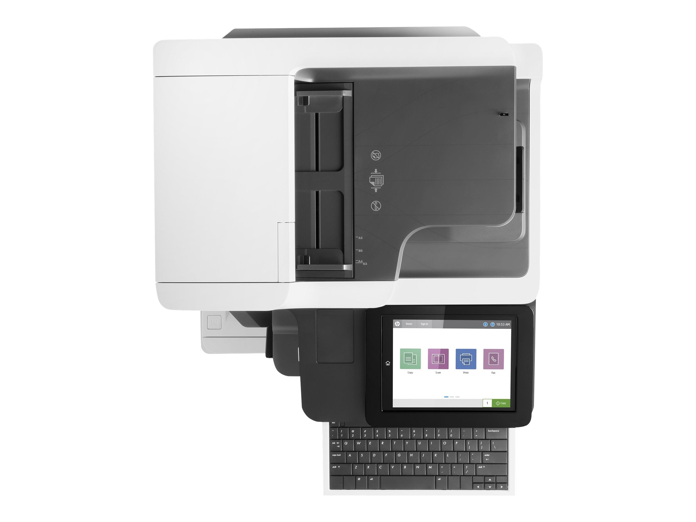 HP LaserJet Enterprise Flow MFP M635z MFP Mono laser 216x864mm A4 61ppm Print 3200sheets USB LAN