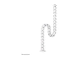 NEOMOUNTS Cable Spine Organizer for sit/stand desk frames magnet mounted white