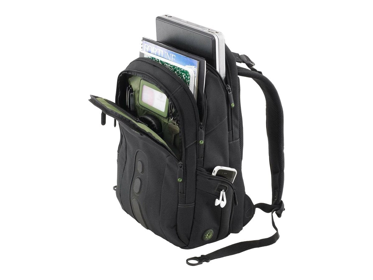 TARGUS Sac a Dos Jusqu a 15.6p ecologique noir Nylon Recycle P.E.T. 900D garantie a vie