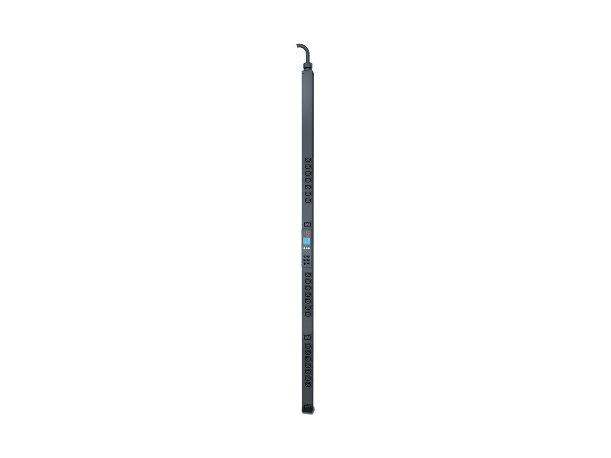 APC Metered-by-Outlet Rack PDU 2G Rack AC 400V 3-phase RS-232 output connectors 24 0U 1.8m cord Black