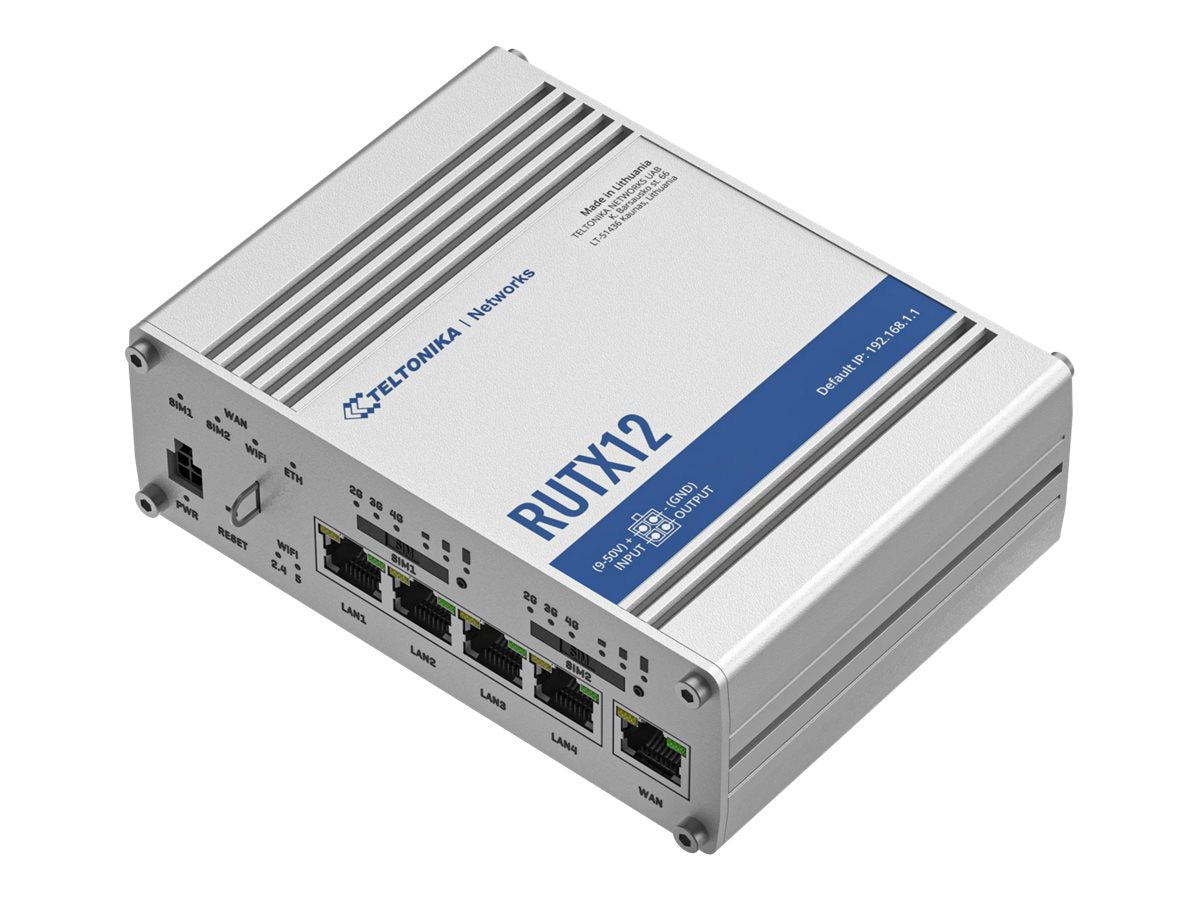 TELTONIKA NETWORKS RUTX12 DUAL SIM 4G/LTE router