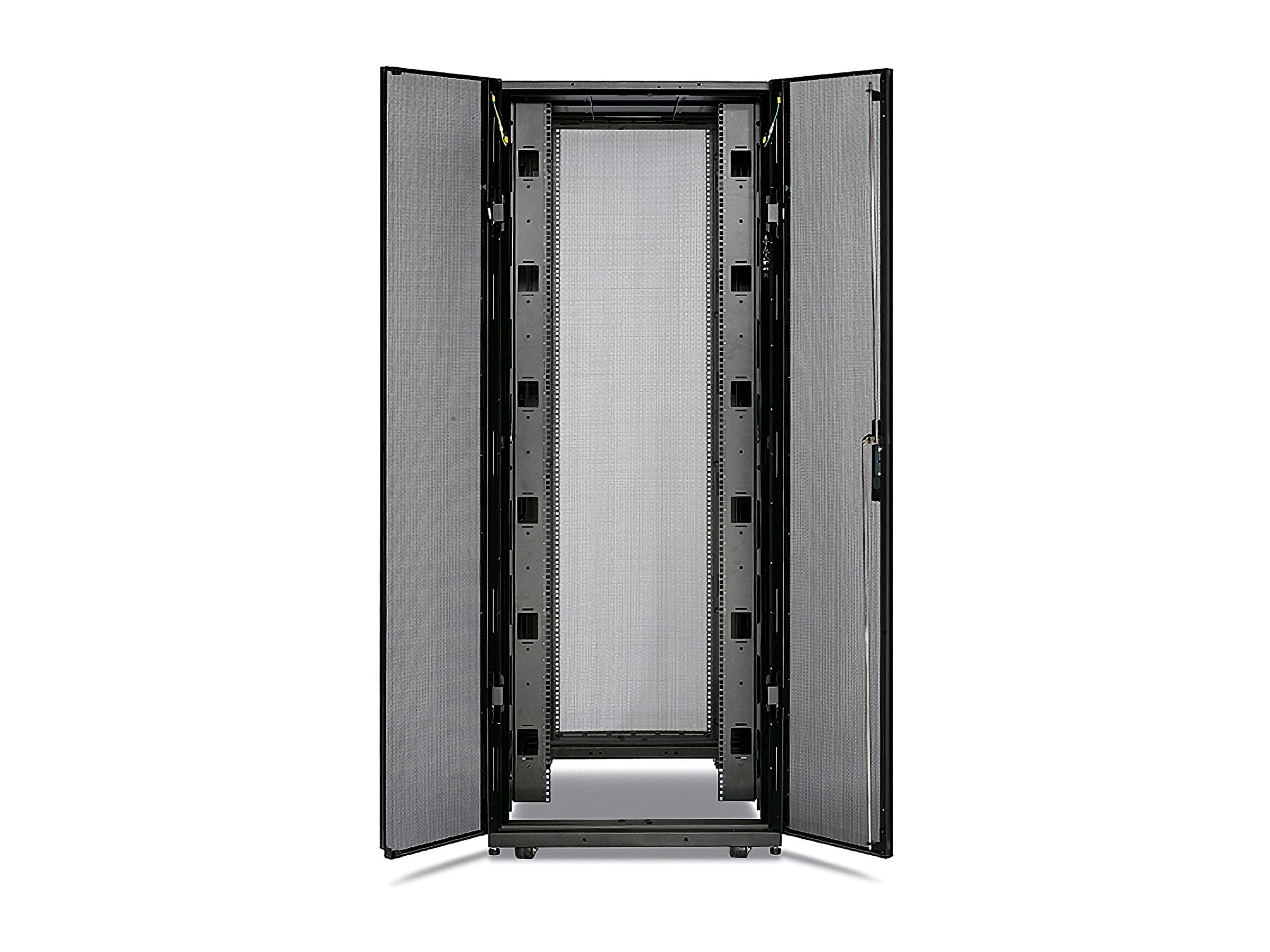 APC NetShelter SX Enclosure Rack cabinet without sides Black 42U 19 TAA Compliant