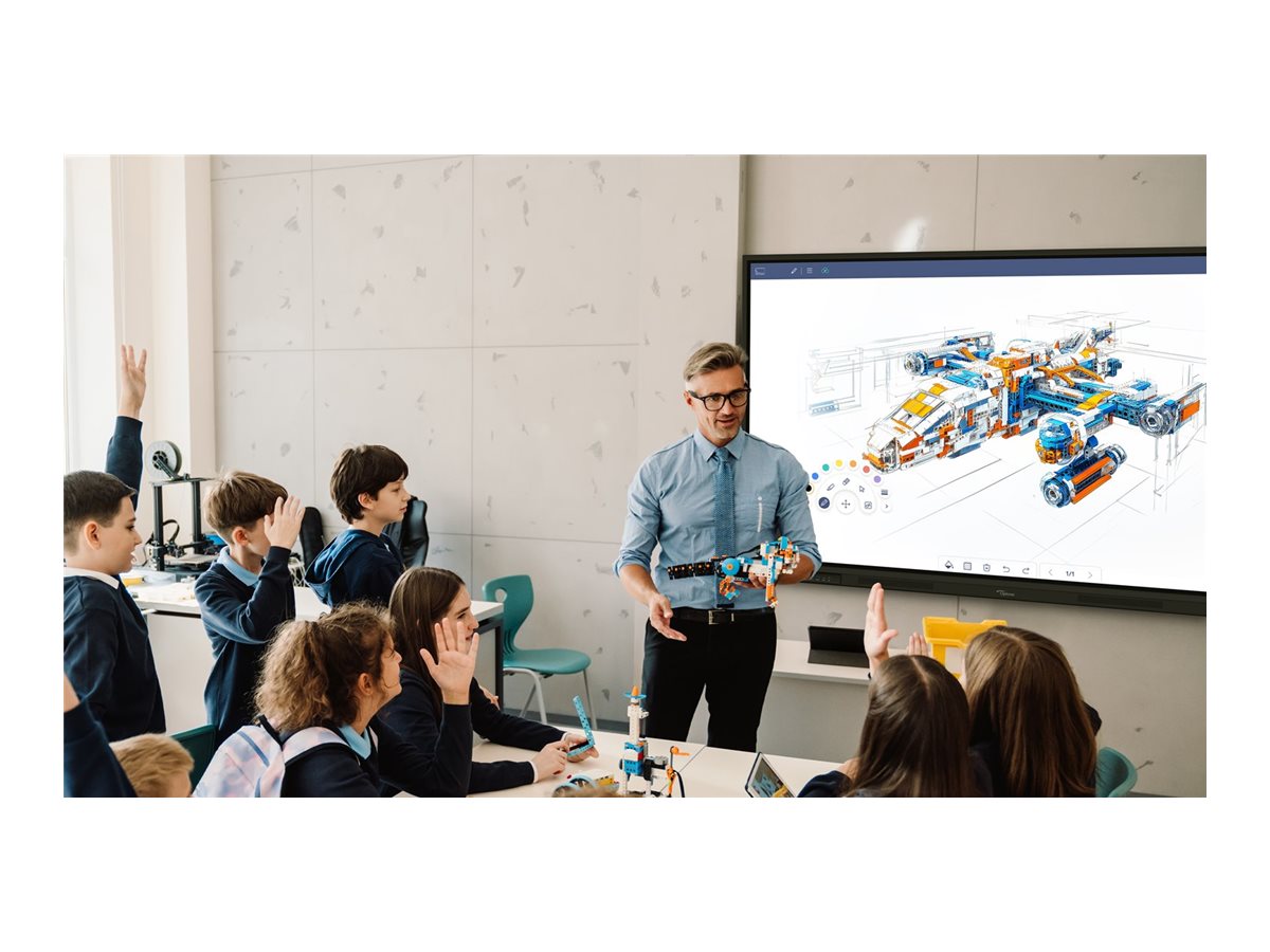 OPTOMA 3863RK ENI 86p - 4K UHD 3840x2160 multitouch 40pts android/50pts Win - 450cd/m2 8Go/64Go 6ms haut-parleurs