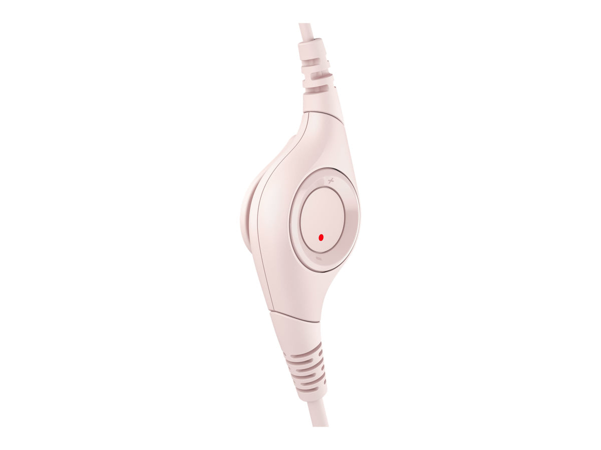 LOGITECH H390 Headset on-ear wired USB-A rose