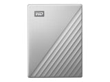 WD My Passport Ultra 4To Silver USB-C/USB3.0 HDD 2.5p Metal finish RTL portable extern