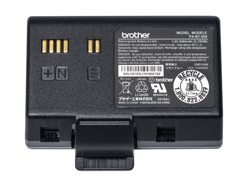 BROTHER PABT009 Rechargeable Li-ion battery RJ-3035B/3055WB