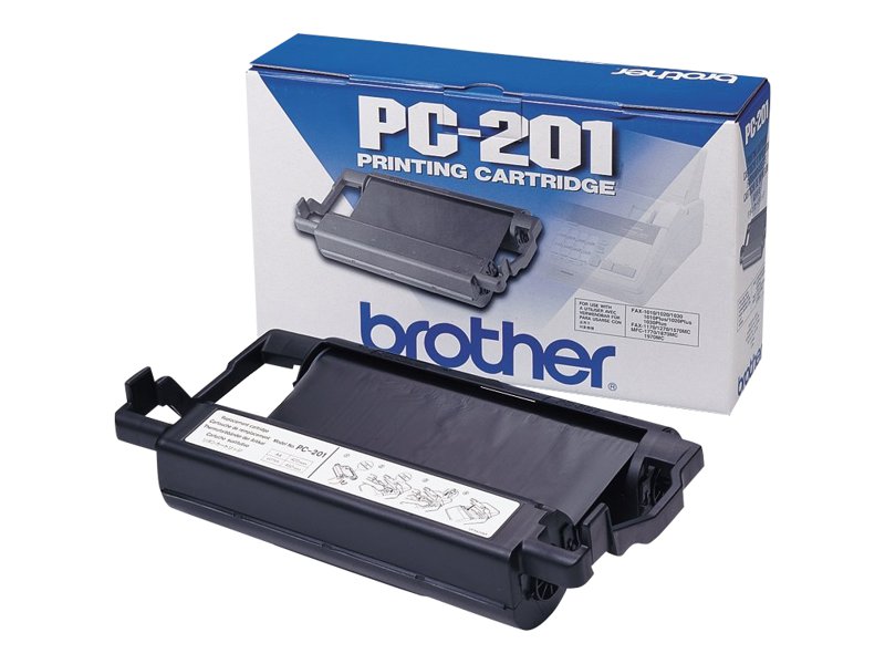 BROTHER PC-201 cassette ruban noir 420 pages pack de 1