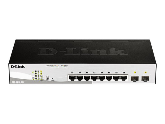 D-LINK 8-Port Layer2 PoE Smart Managed Gigabit Switch dlink green 3.0 8x 10/100/1000Mbit/s TP RJ-45 PoE Port 802.3at