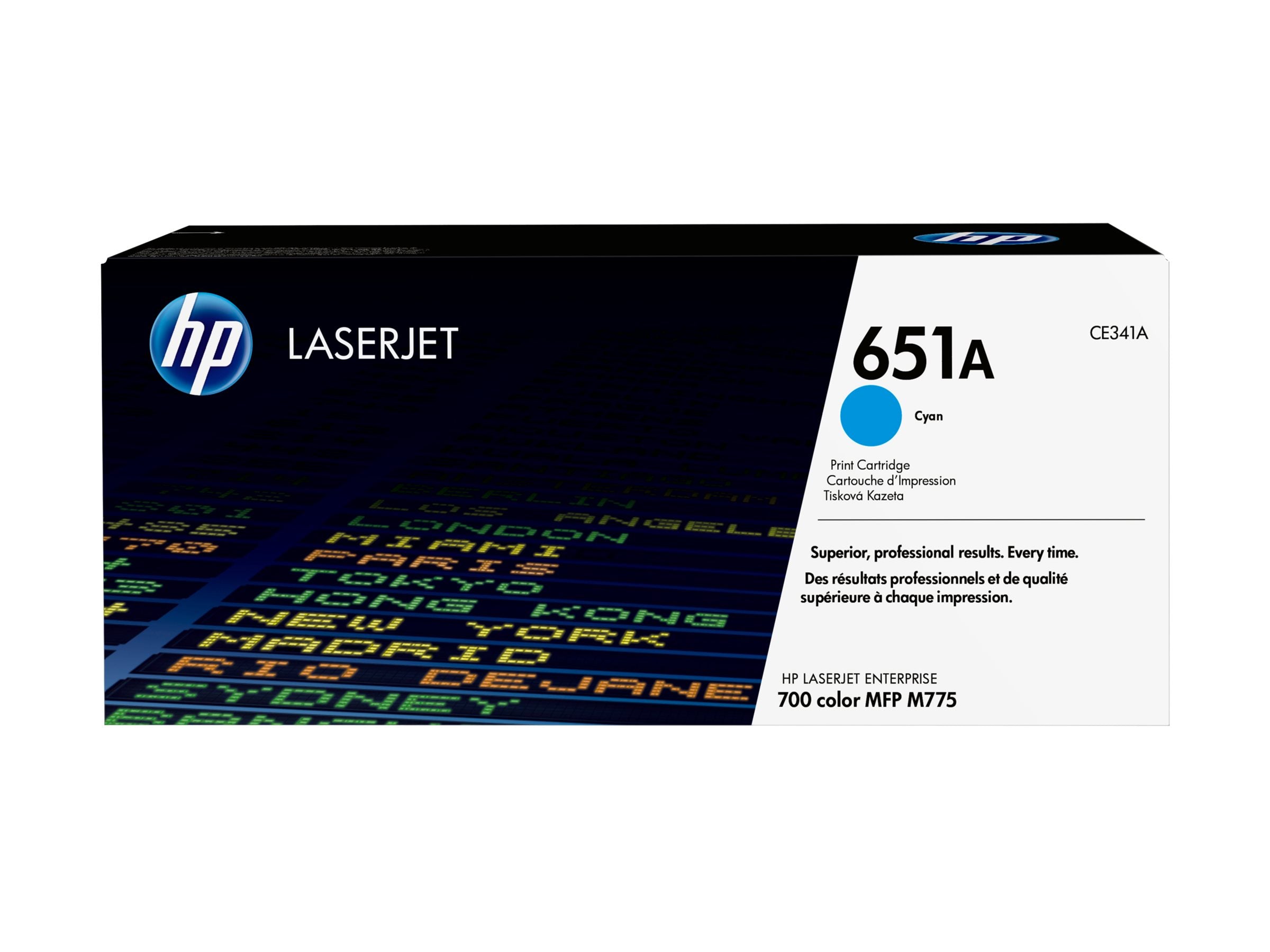HP 651A original Toner cartridge CE341A cyan standard capacity 16.000 pages 1-pack