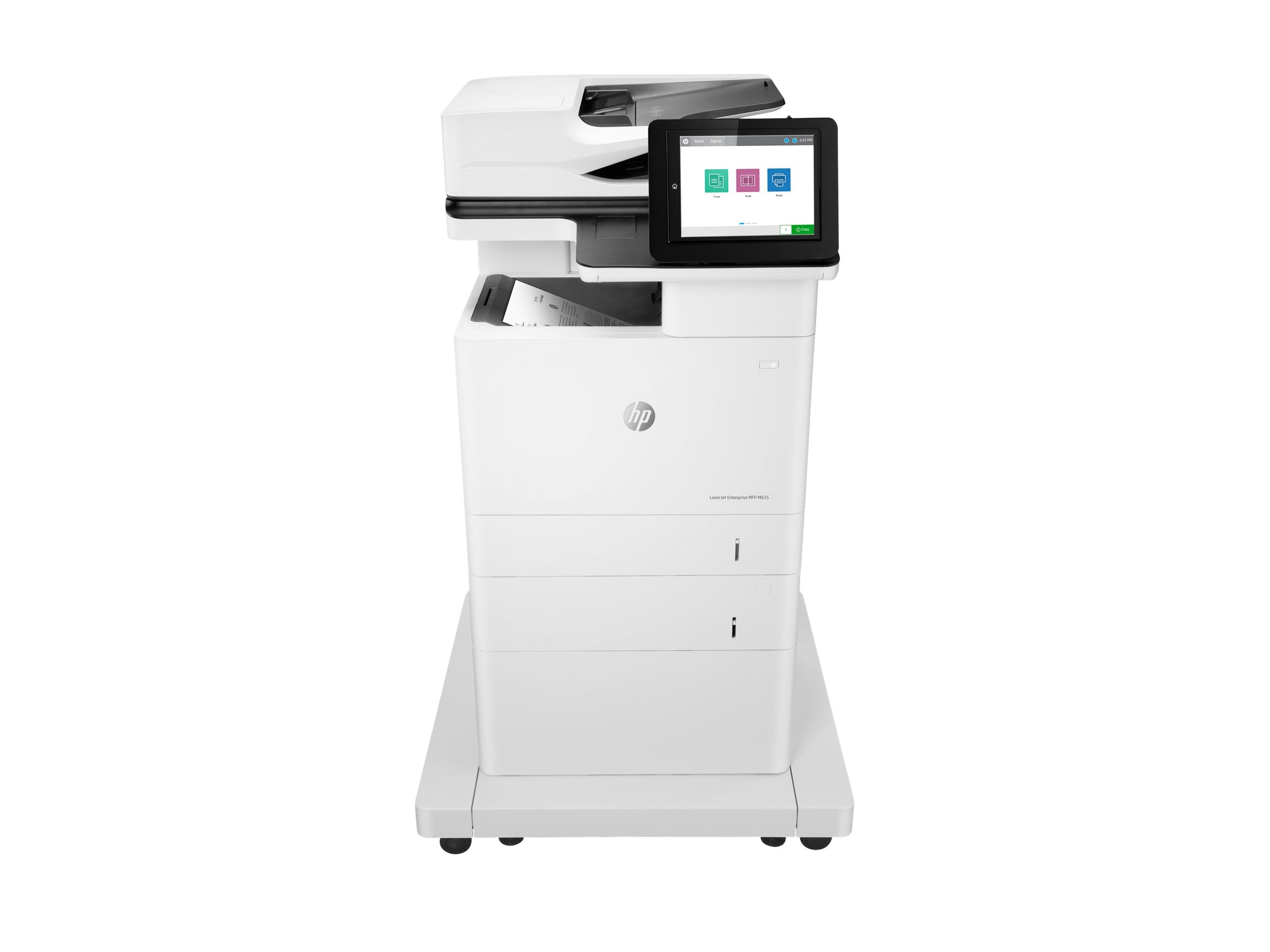 HP LaserJet Enterprise MFP M635fht MFP Mono laser 216x864mm A4 61ppm Copy 61ppm Print 1200sheets USB LAN