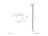 NEOMOUNTS Cable Spine Organizer for sit/stand desk frames clamp mounted black