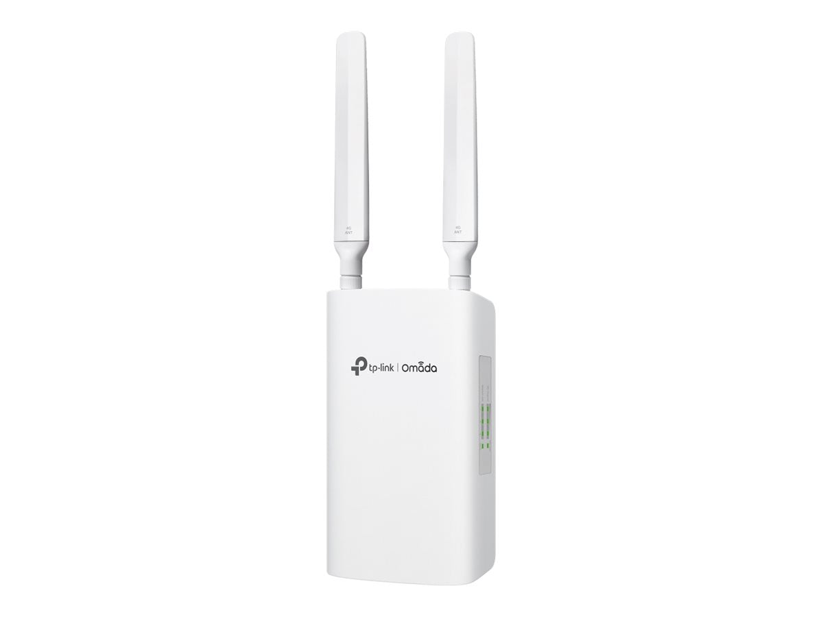 TP-LINK Omada 4G+Cat6 AX3000 Outdoor/Indoor Gateway 3x Gigabit WAN/LAN Port 1 Nano SIM slot 4G+ Cat6 802.3bt/at/af 1 Ports PoE IN
