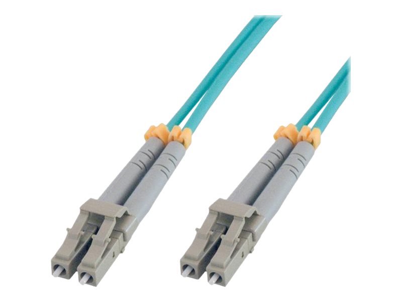 MCL FJOM3/LCLC-100M - Jarretière optique OM3 duplex 50/125 multimode - LC / LC 100m