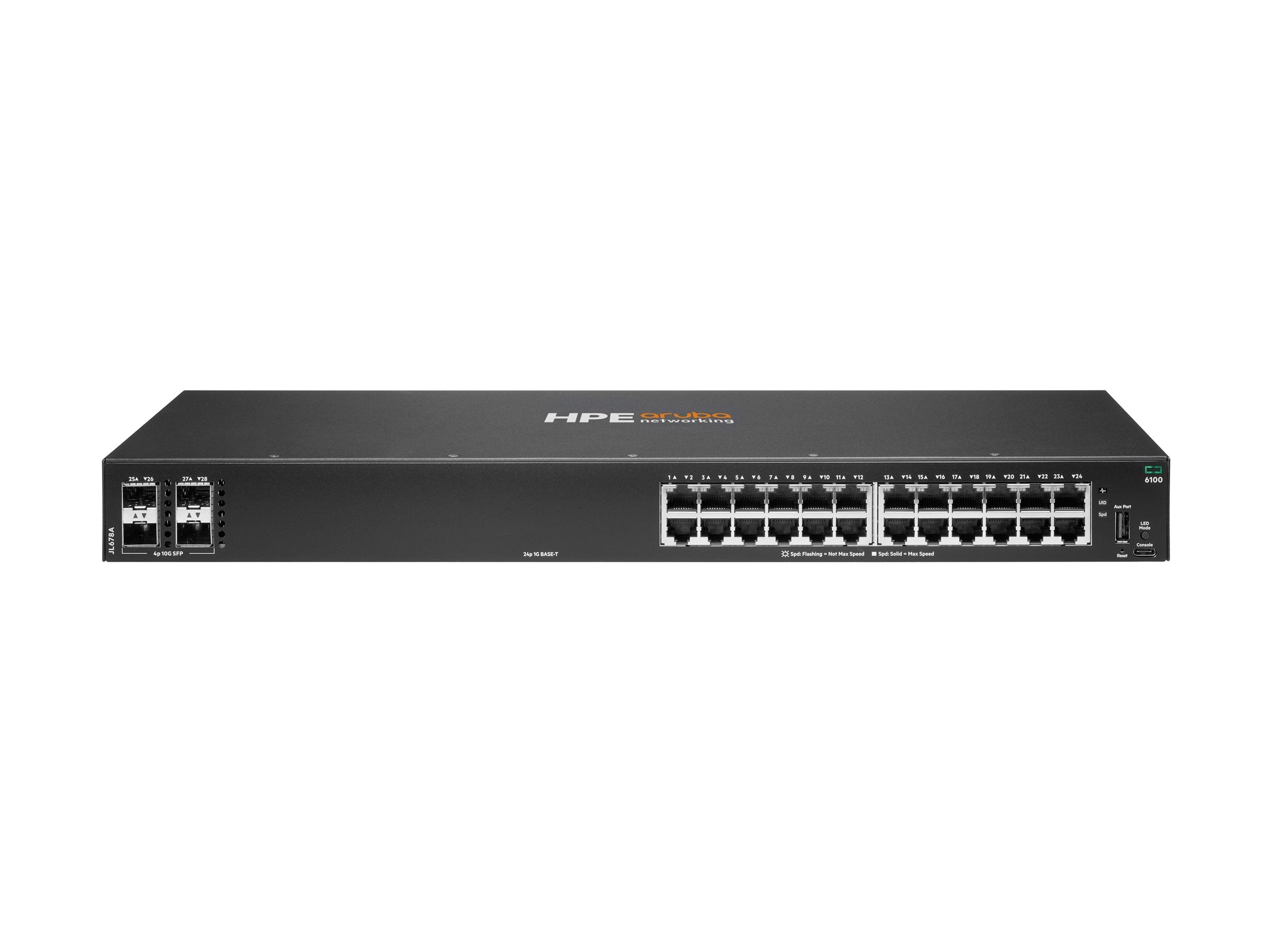 HPE Aruba 6100 Switch 24G 4SFP+ Europe - English localization