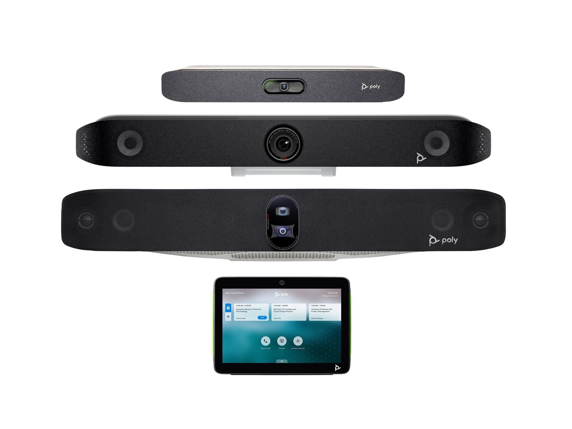 POLY STUDIO X70 avec TC10 VisioConférencier double caméra 4K