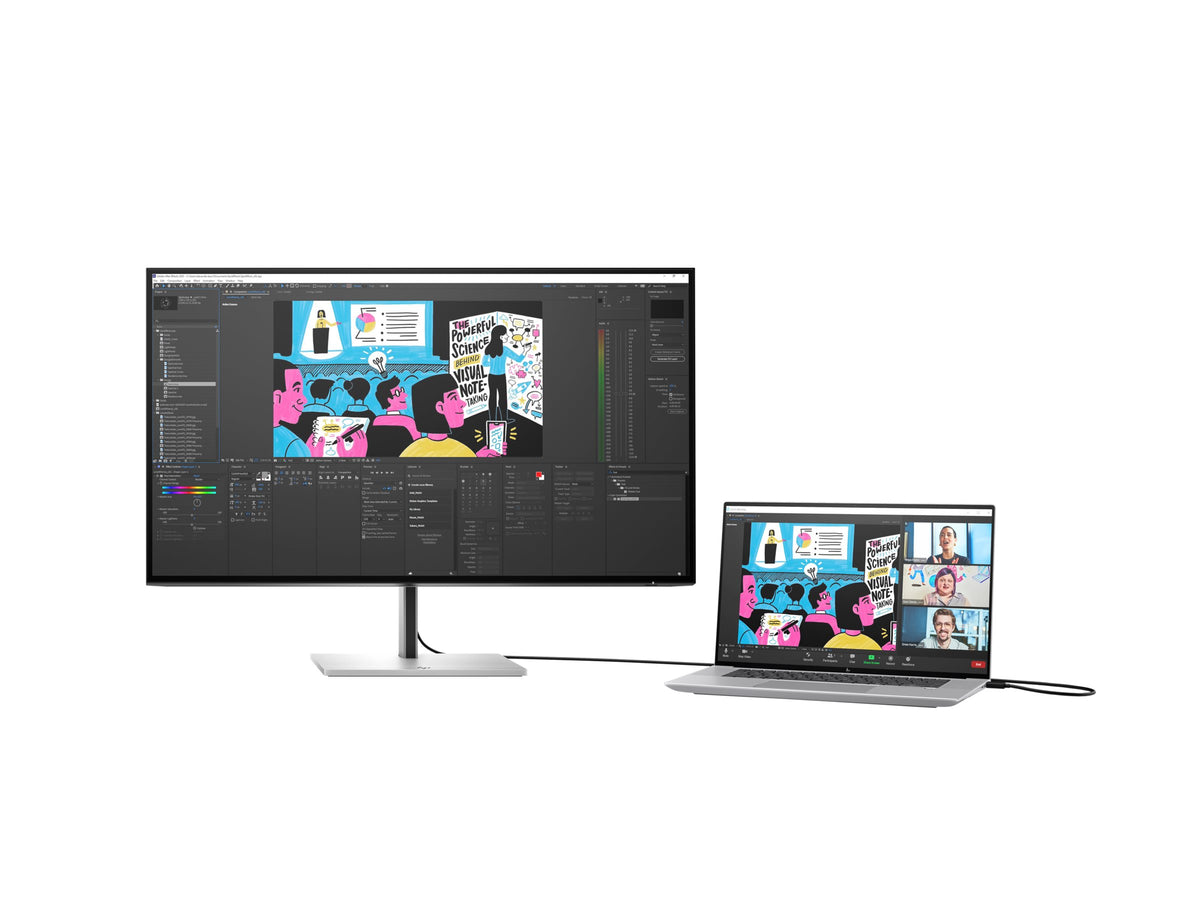 HP Écran 4K Série 7 Pro 732pk 31.5p 4K UHD 3840x2160 HDMI USB-C USB hub DisplayPort