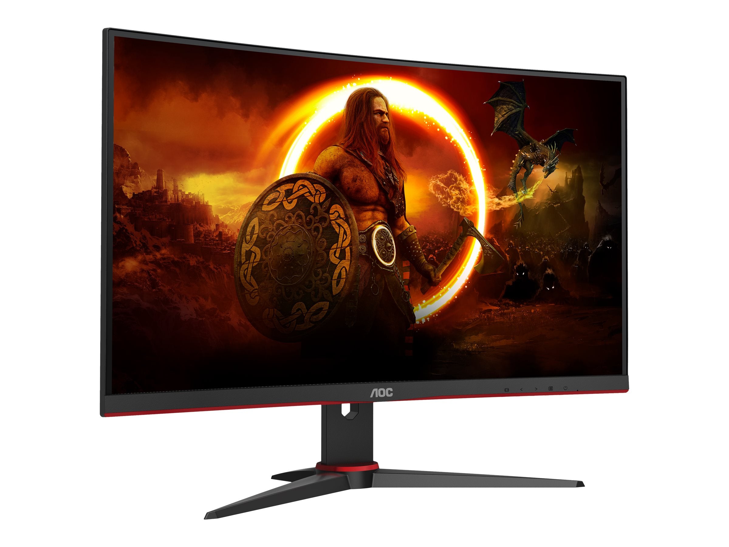 AOC C27G2E/BK 27p VAFHD 165Hz 4ms 250cd/m2 DSub 2xHDMI 2.0 DP