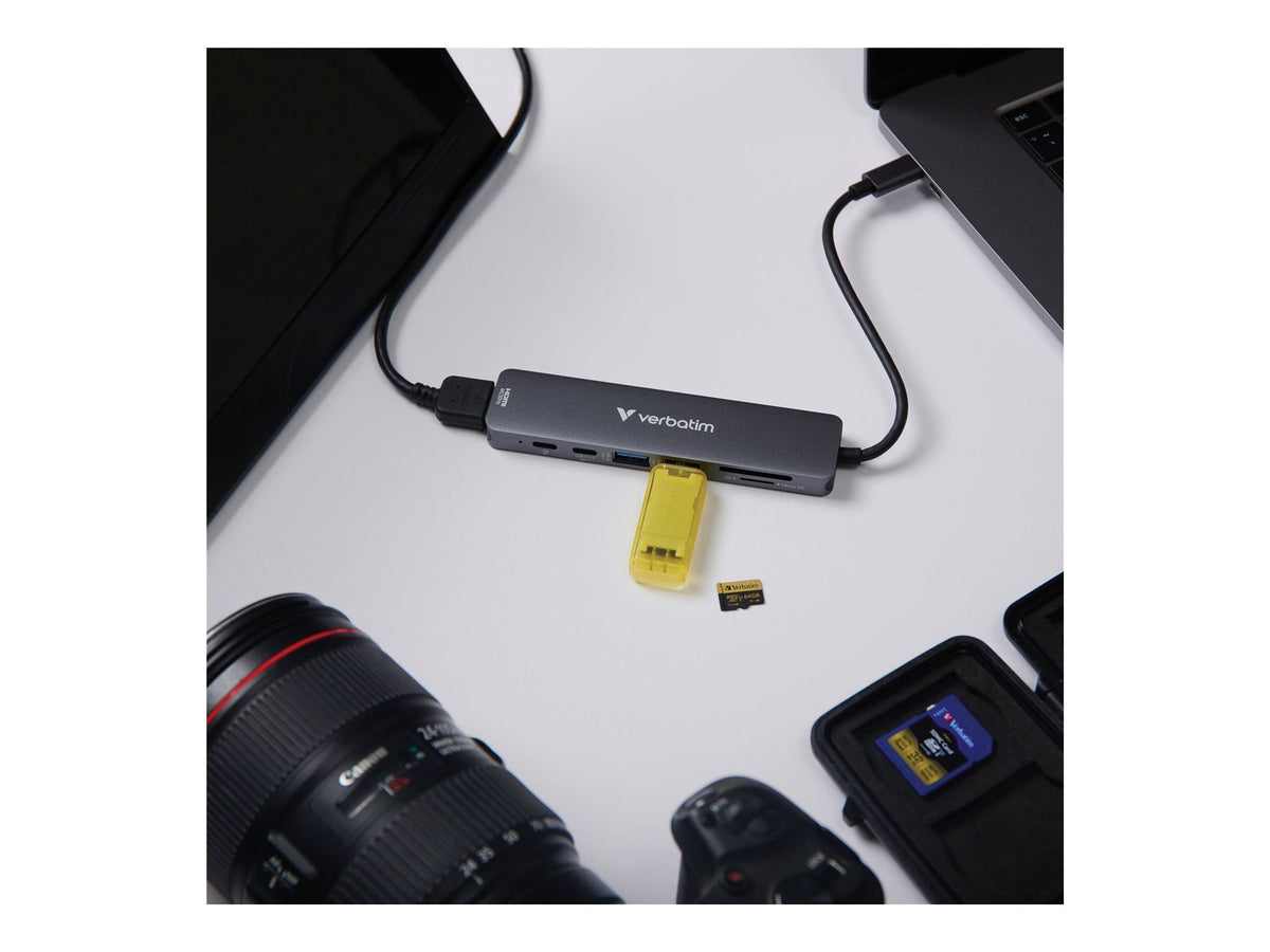 VERBATIM USB-C ESSENTIALS  MULTIPORT HUB 7 PORT WCF (P)