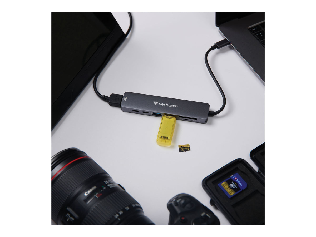 VERBATIM USB-C ESSENTIALS  MULTIPORT HUB 7 PORT WCF (P)