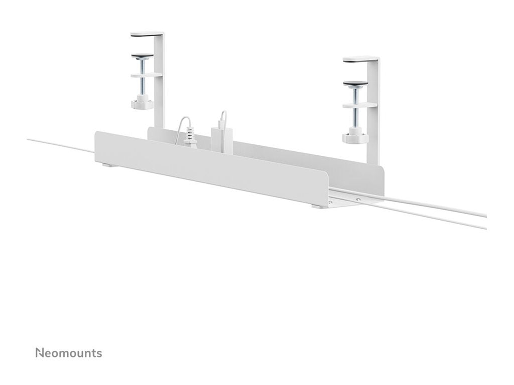 NEOMOUNTS Cable Management Tray max 5kg. clamp-on design universal white
