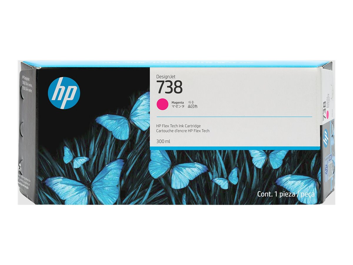 HP 738 300-ml Magenta DesignJet Ink Cartridge