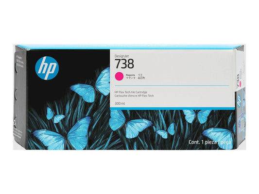 HP 738 300-ml Magenta DesignJet Ink Cartridge