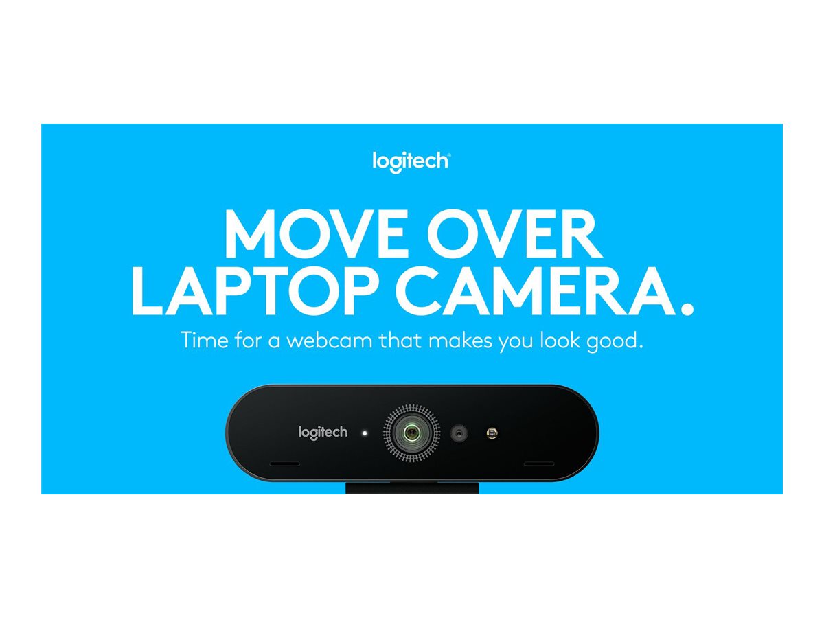 LOGITECH BRIO 4K Ultra HD webcam Webcam colour 4096 x 2160 audio USB