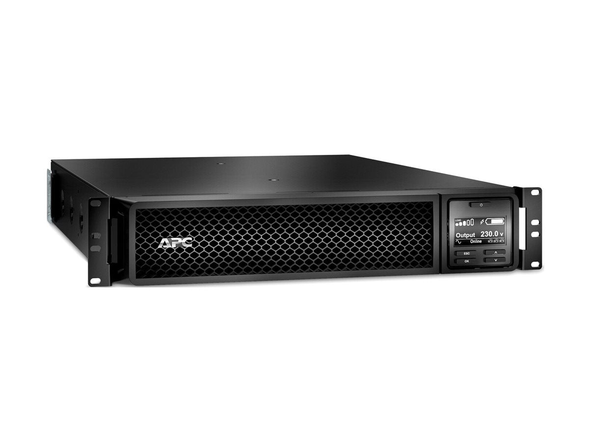 APC Smart-UPS SRT 1000VA RM UPS rack-mountable AC 230V 1000Watt 1000VA RS-232 USB output connectors 6 PFC 2U Black