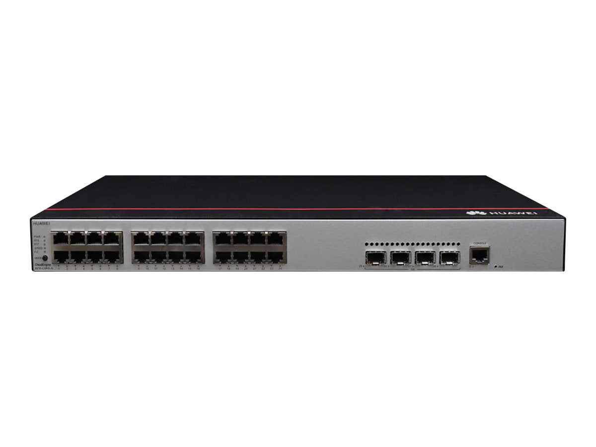 HUAWEI S5735-L24P4S-A1 24x10/100/1000BASE-T ports 4xGE SFP ports PoE+ AC power + S57XX-L Series Basic SW Per Device