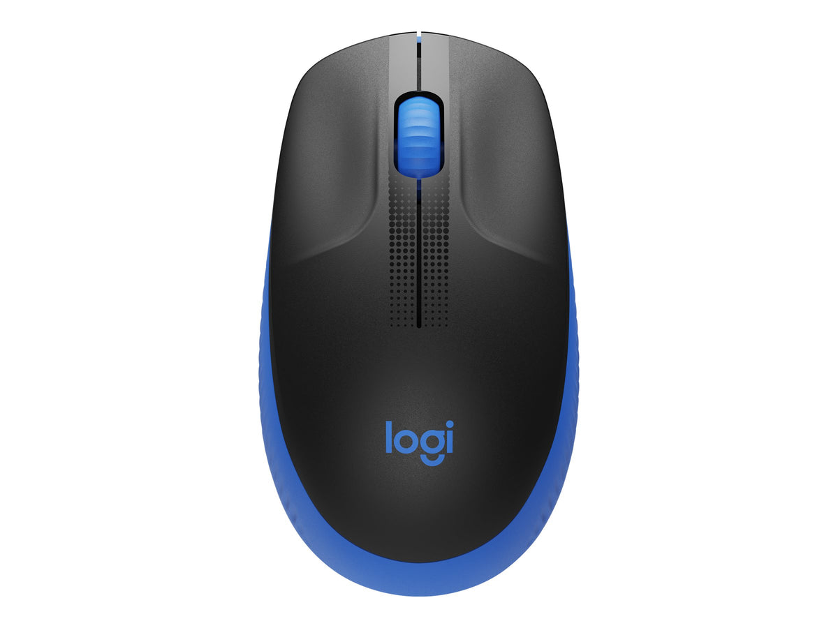 LOGITECH M190 Mouse optical 3 buttons wireless USB wireless receiver blue