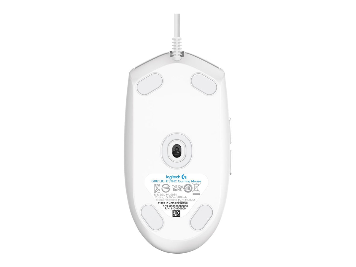 LOGITECH G102 LIGHTSYNC - WHITE - EER
