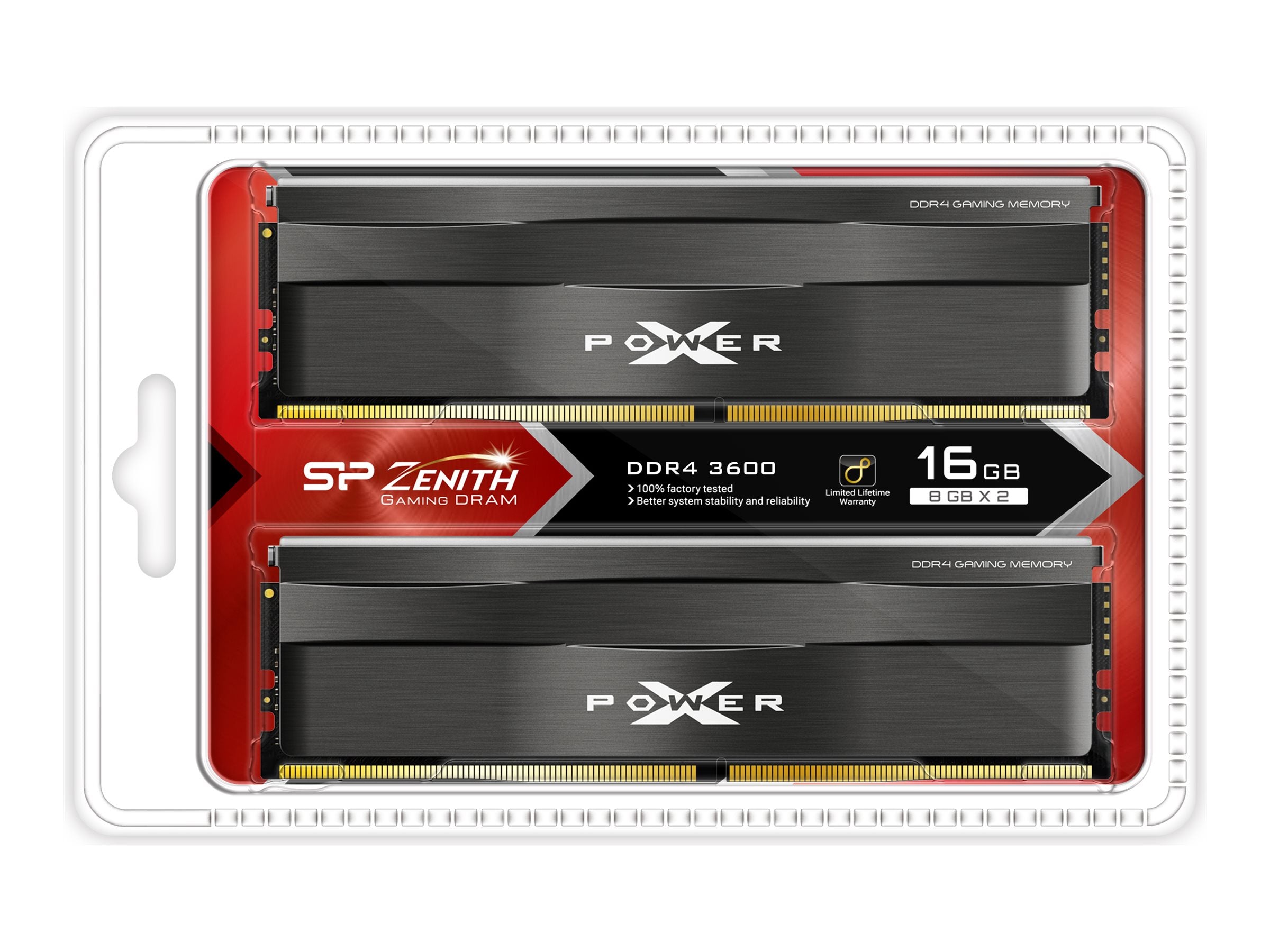 SILICON POWER XPOWER Zenith 16Go 2x8Go DDR4 3600MHz CL18 DIMM 1.35V