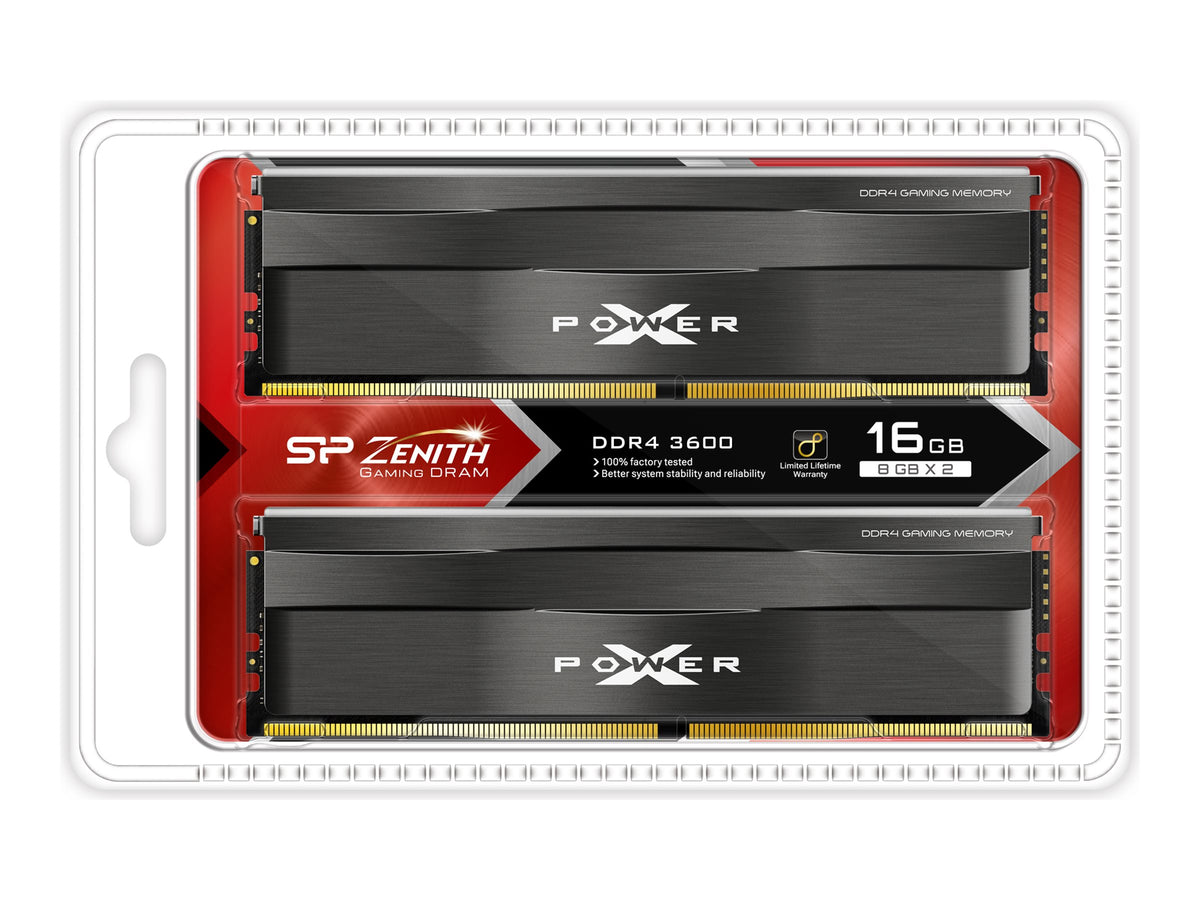 SILICON POWER XPOWER Zenith 16Go 2x8Go DDR4 3600MHz CL18 DIMM 1.35V