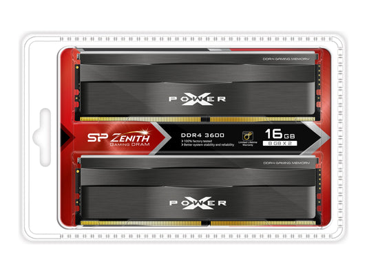 SILICON POWER XPOWER Zenith 16Go 2x8Go DDR4 3600MHz CL18 DIMM 1.35V