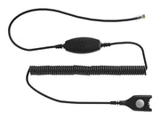 EPOS Bottom cable: EasyDisconnect to Modular Plug Coiled cable code 01 To be used for direct connection to some phone