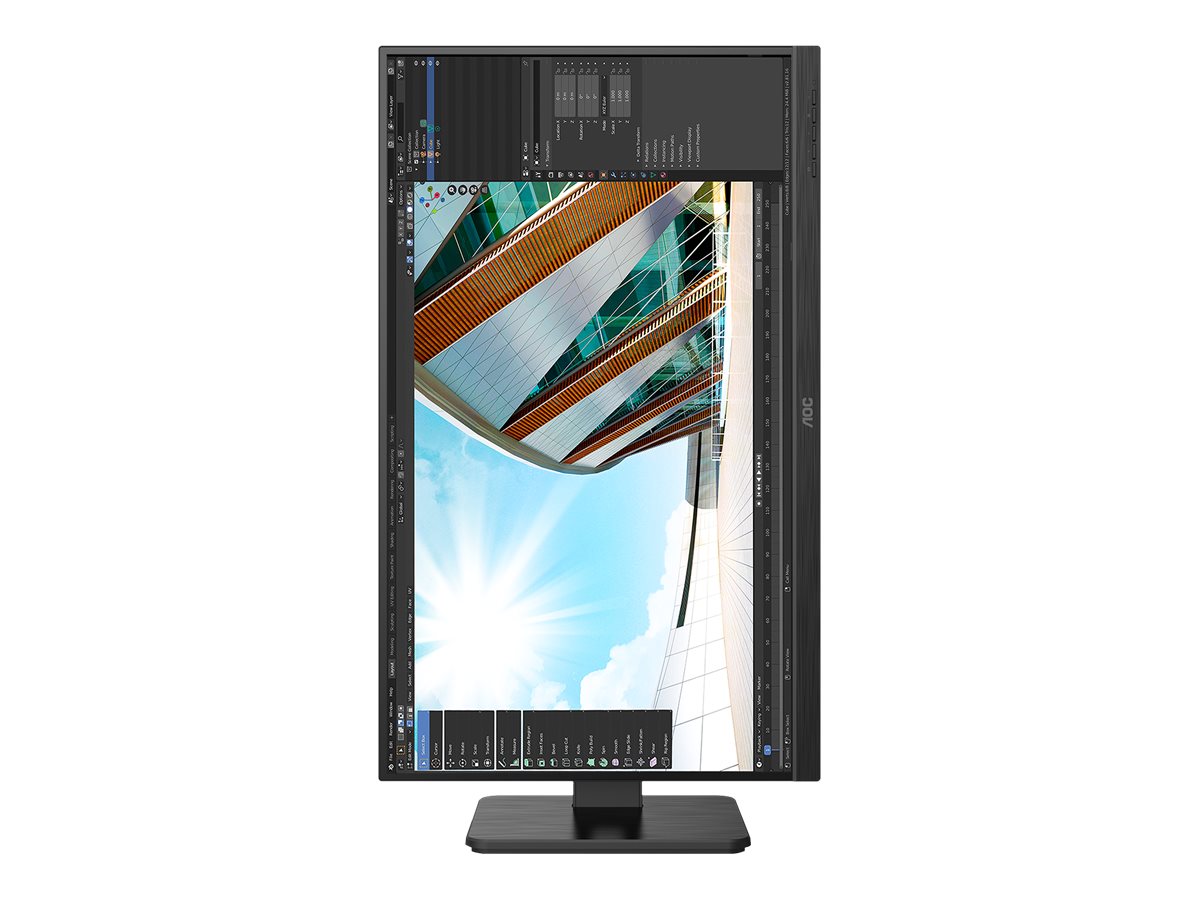 AOC 27P2Q 27p 1920x1080 FHD IPS 250cd/m2 1000:1 4ms HDMI DVI DisplayPort VGA haut-parleurs noir