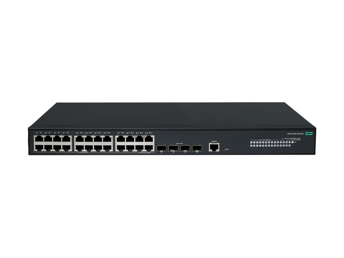 HPE Networking CW 2050 20p 10/100/1000BASE-T 4p Smart Rate 1/2.5GbE 4p SFP 1G/2.5G Switch EU en