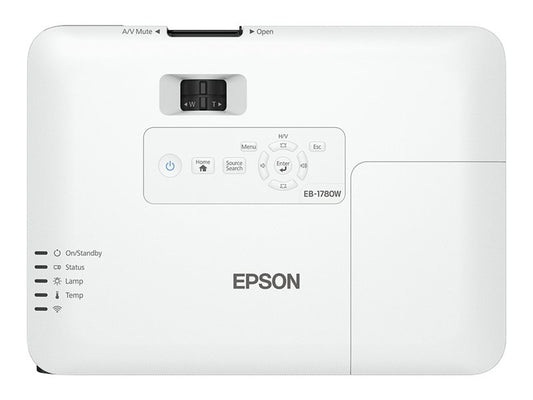 EPSON EB-1780W Projecteur Tri LCD - WXGA  1280x800 - 3000 lumens -  10000:1 - HDMI/VGA/Haut-parleurs - 2 ans RA