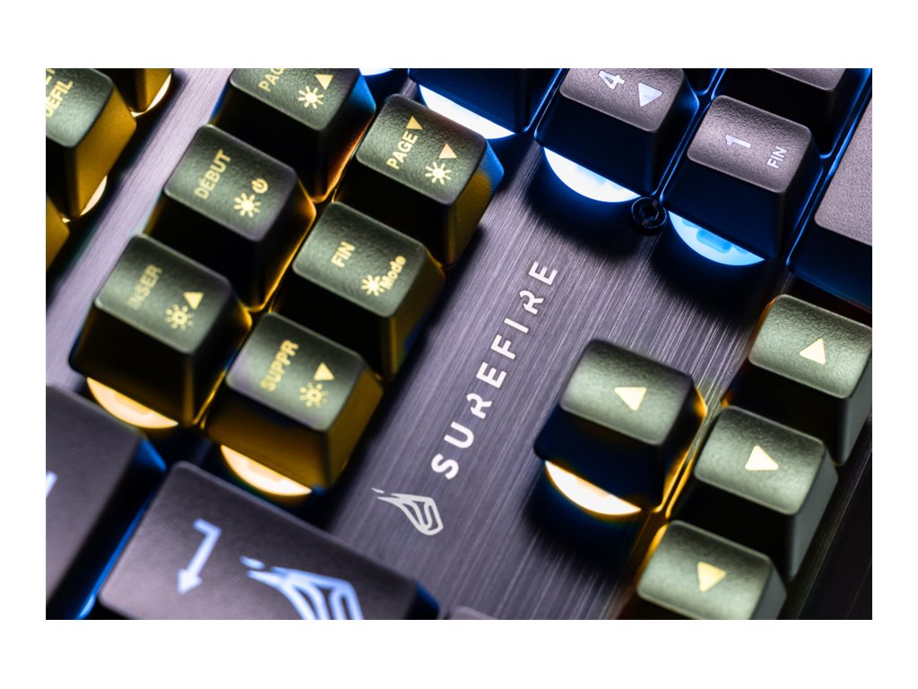 VERBATIM SUREFIRE KINGPIN X2 MULTIMEDIA METAL RGB GAMING KEYBOARD AZERTY FRENCH WCF (P)