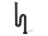 NEOMOUNTS Cable Spine Organizer for sit/stand desk frames magnet mounted black