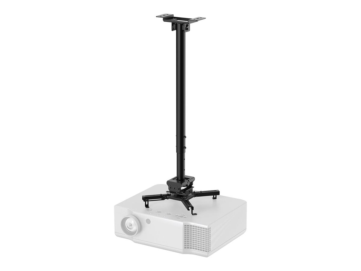 NEOMOUNTS CL25-550BL1 Support de plafond pour vidéoprojecteur - h 74.5-114.5 cm - installation facile - orientable