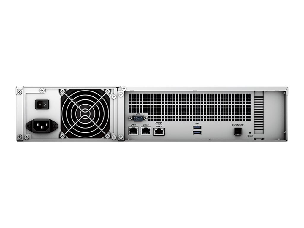 SYNOLOGY RS2423RP+ 12-BAY Rackstation AMD Ryzen Embedded V1780B QUAD CORE 8Go RAM HDD/SSD Only