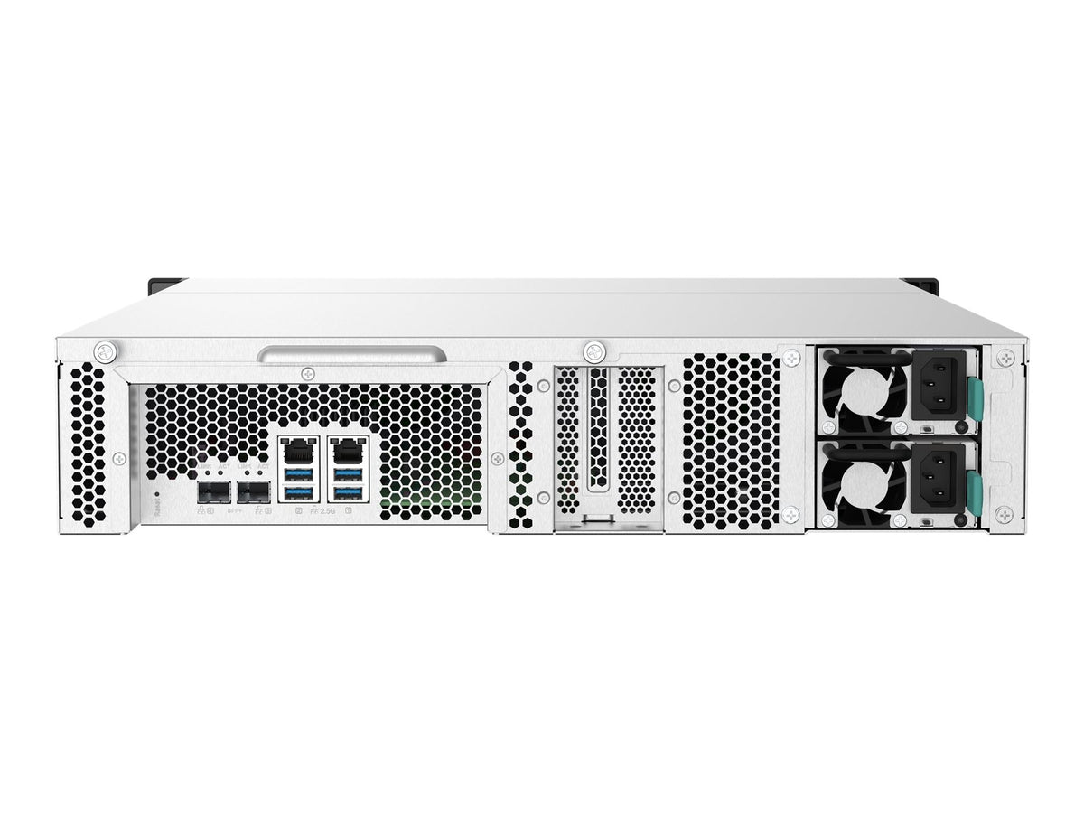 QNAP TS-832PXU-RP-4G 8-Bay rackmount NAS AL324 4Go DDR4 UDIMM RAM SATA 6Gb/s 2x 10GbE SFP+ 2x 2.5GbE 1x PCIe Gen2 x2 slot 250W