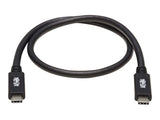 EATON TRIPPLITE USB-C Cable M/M - USB 3.1 Gen 2 10 Gbps 5A Rating Thunderbolt 3 Compatible 20-in. 50.8cm